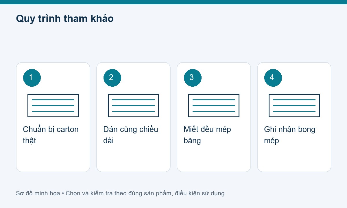Quy trình tham khảo cho băng keo trong