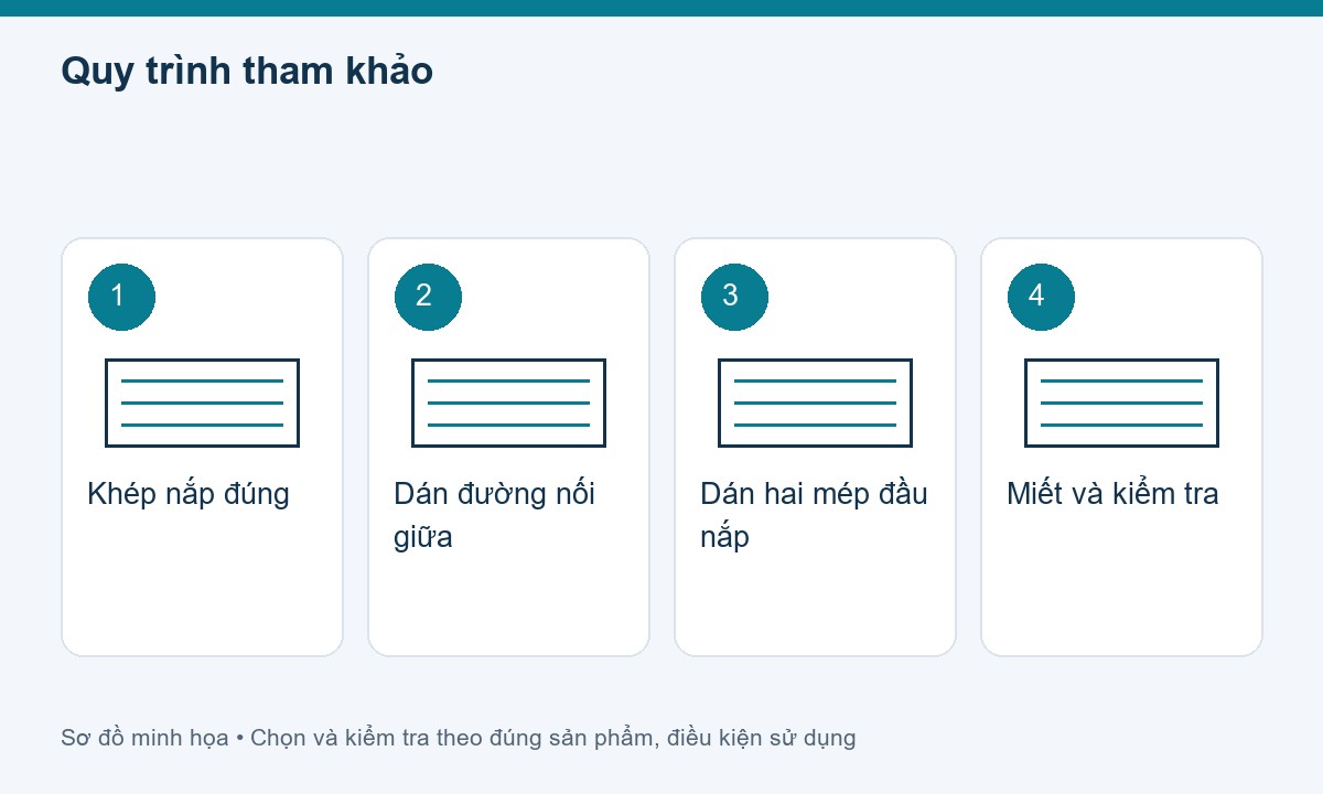 Quy trình tham khảo cho băng keo dán thùng