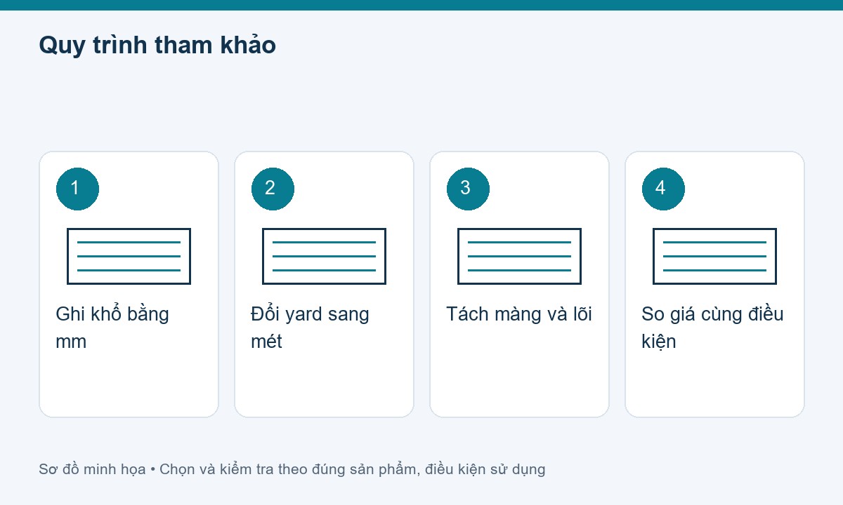 Quy trình tham khảo cho băng keo trong 5F 100Y