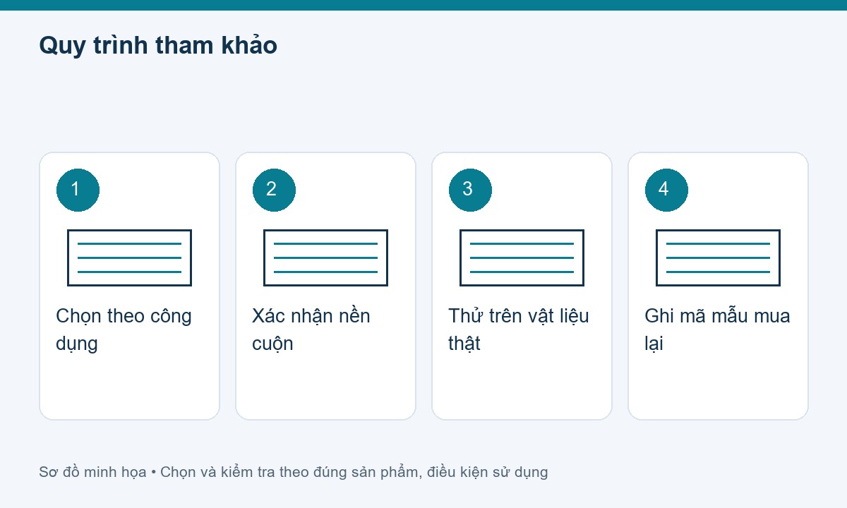 Quy trình tham khảo cho băng keo vải