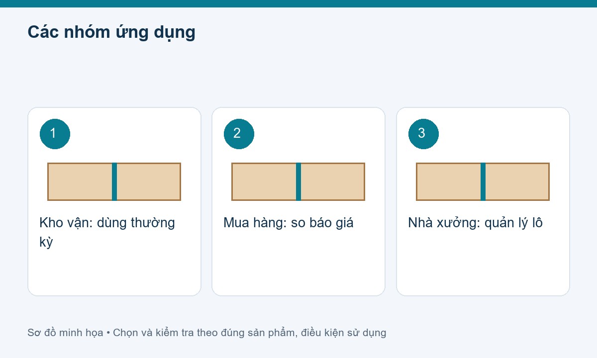 Các nhóm ứng dụng cho băng keo giá sỉ