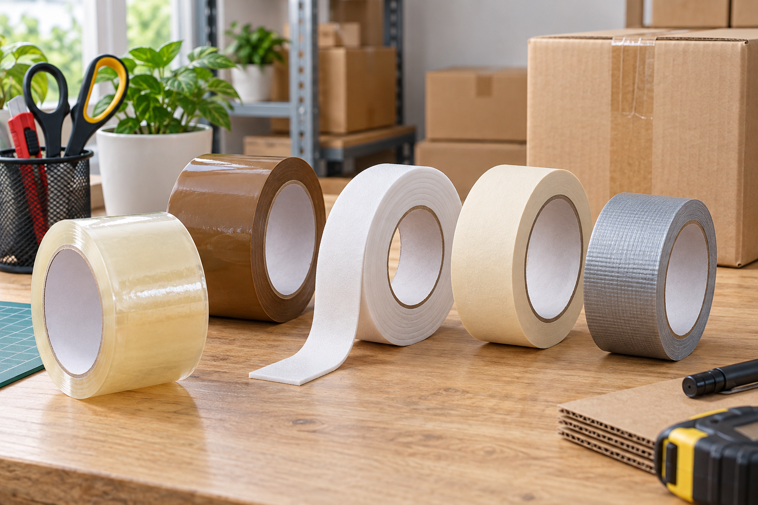 Các loại băng keo trong bối cảnh sử dụng